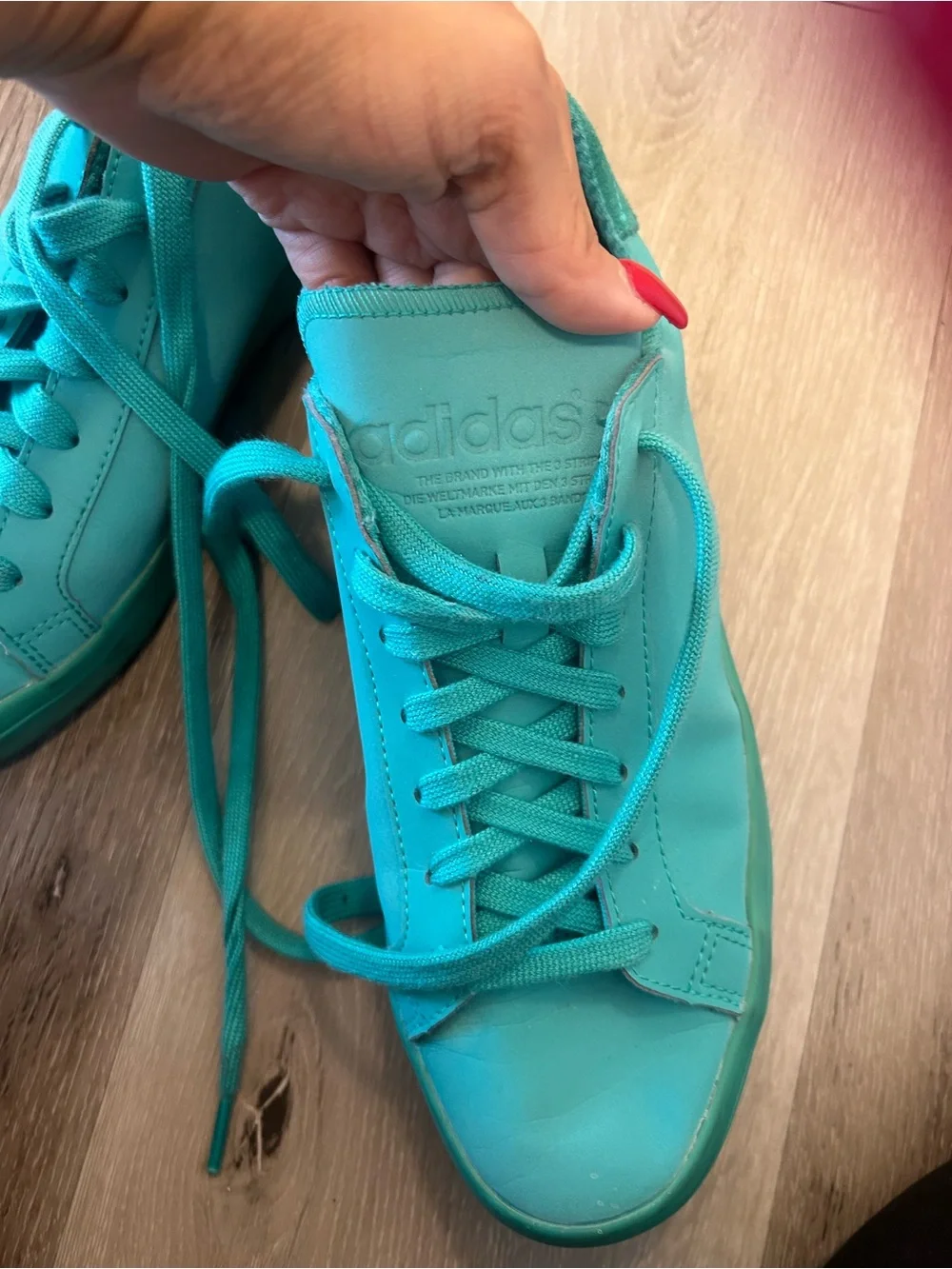 adidas Turquoise Low-Top Athletic Sneakers